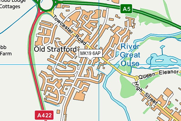 MK19 6AP map - OS VectorMap District (Ordnance Survey) MK19 6AP map - OS VectorMap District (Ordnance Survey)