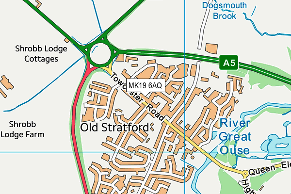 MK19 6AQ map - OS VectorMap District (Ordnance Survey) MK19 6AQ map - OS VectorMap District (Ordnance Survey)