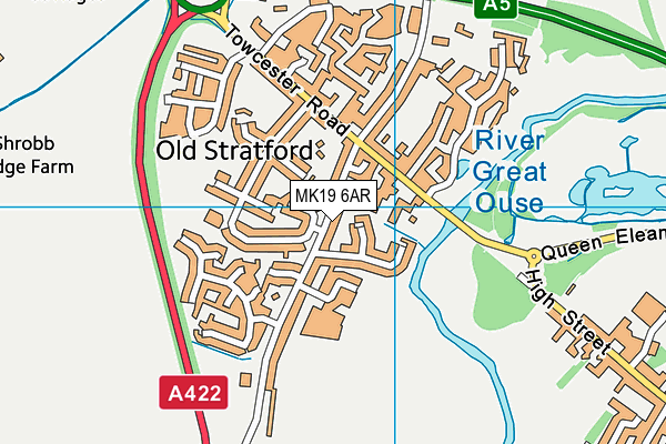 MK19 6AR map - OS VectorMap District (Ordnance Survey) MK19 6AR map - OS VectorMap District (Ordnance Survey)