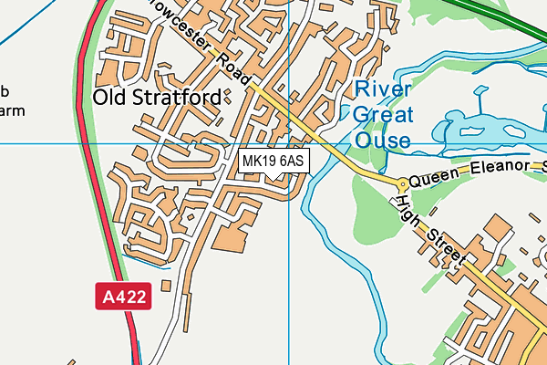 MK19 6AS map - OS VectorMap District (Ordnance Survey) MK19 6AS map - OS VectorMap District (Ordnance Survey)
