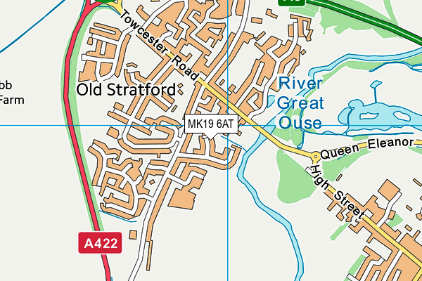 MK19 6AT map - OS VectorMap District (Ordnance Survey) MK19 6AT map - OS VectorMap District (Ordnance Survey)