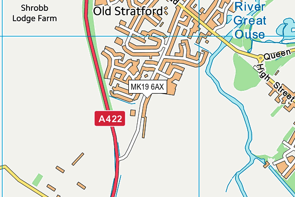 MK19 6AX map - OS VectorMap District (Ordnance Survey) MK19 6AX map - OS VectorMap District (Ordnance Survey)