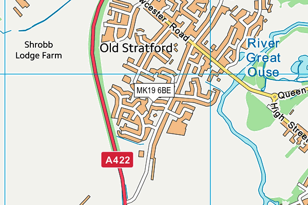MK19 6BE map - OS VectorMap District (Ordnance Survey) MK19 6BE map - OS VectorMap District (Ordnance Survey)
