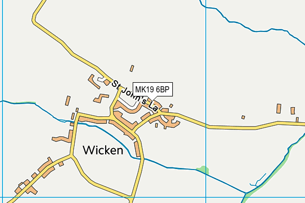MK19 6BP map - OS VectorMap District (Ordnance Survey) MK19 6BP map - OS VectorMap District (Ordnance Survey)