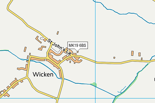 MK19 6BS map - OS VectorMap District (Ordnance Survey) MK19 6BS map - OS VectorMap District (Ordnance Survey)