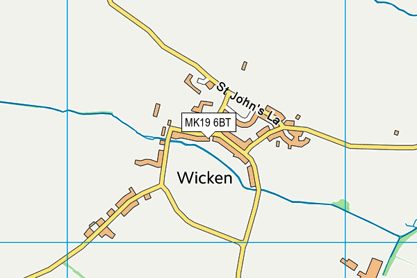 MK19 6BT map - OS VectorMap District (Ordnance Survey) MK19 6BT map - OS VectorMap District (Ordnance Survey)