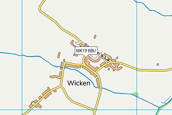 MK19 6BU map - OS VectorMap District (Ordnance Survey) MK19 6BU map - OS VectorMap District (Ordnance Survey)