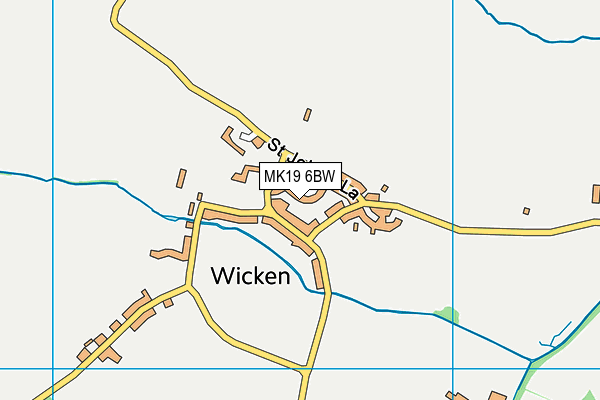 MK19 6BW map - OS VectorMap District (Ordnance Survey) MK19 6BW map - OS VectorMap District (Ordnance Survey)