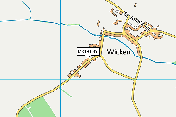 MK19 6BY map - OS VectorMap District (Ordnance Survey) MK19 6BY map - OS VectorMap District (Ordnance Survey)