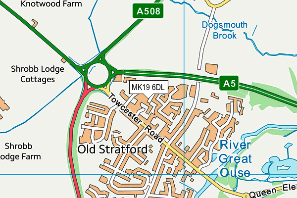 MK19 6DL map - OS VectorMap District (Ordnance Survey) MK19 6DL map - OS VectorMap District (Ordnance Survey)