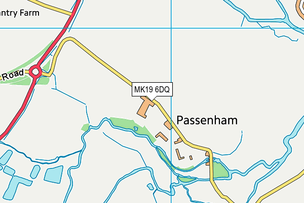 MK19 6DQ map - OS VectorMap District (Ordnance Survey) MK19 6DQ map - OS VectorMap District (Ordnance Survey)