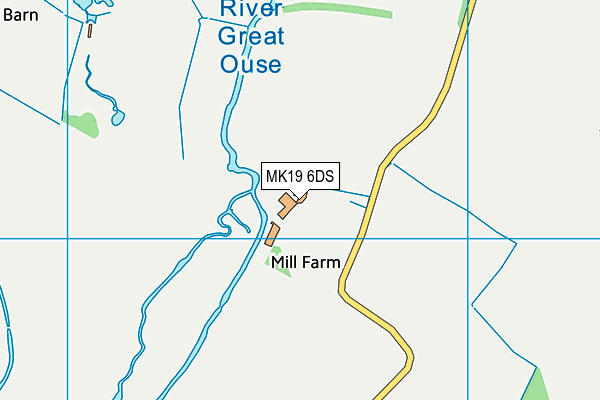 MK19 6DS map - OS VectorMap District (Ordnance Survey) MK19 6DS map - OS VectorMap District (Ordnance Survey)
