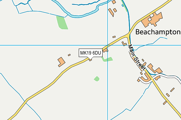 MK19 6DU map - OS VectorMap District (Ordnance Survey)