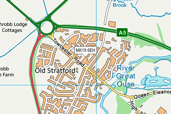MK19 6EH map - OS VectorMap District (Ordnance Survey) MK19 6EH map - OS VectorMap District (Ordnance Survey)