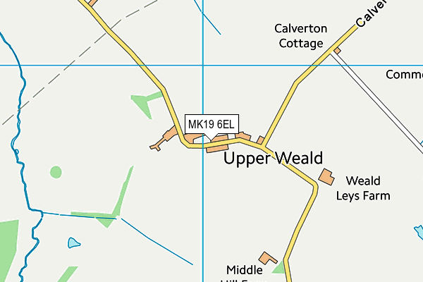MK19 6EL map - OS VectorMap District (Ordnance Survey) MK19 6EL map - OS VectorMap District (Ordnance Survey)