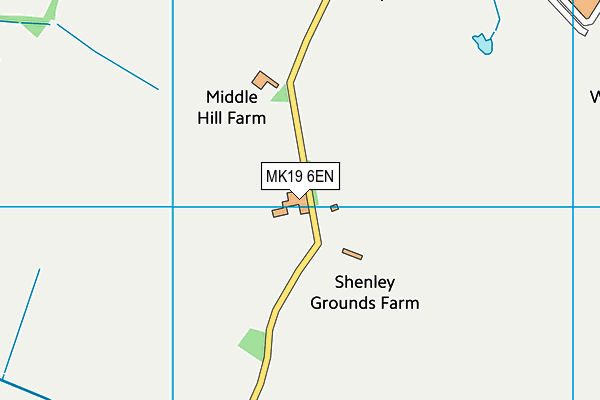 MK19 6EN map - OS VectorMap District (Ordnance Survey) MK19 6EN map - OS VectorMap District (Ordnance Survey)