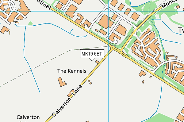 MK19 6ET map - OS VectorMap District (Ordnance Survey) MK19 6ET map - OS VectorMap District (Ordnance Survey)