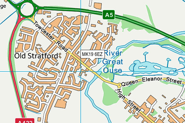 MK19 6EZ map - OS VectorMap District (Ordnance Survey) MK19 6EZ map - OS VectorMap District (Ordnance Survey)