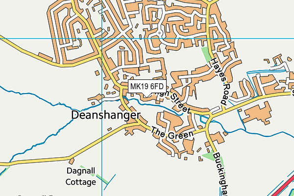 MK19 6FD map - OS VectorMap District (Ordnance Survey) MK19 6FD map - OS VectorMap District (Ordnance Survey)