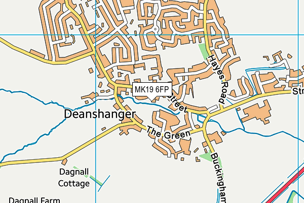 MK19 6FP map - OS VectorMap District (Ordnance Survey) MK19 6FP map - OS VectorMap District (Ordnance Survey)