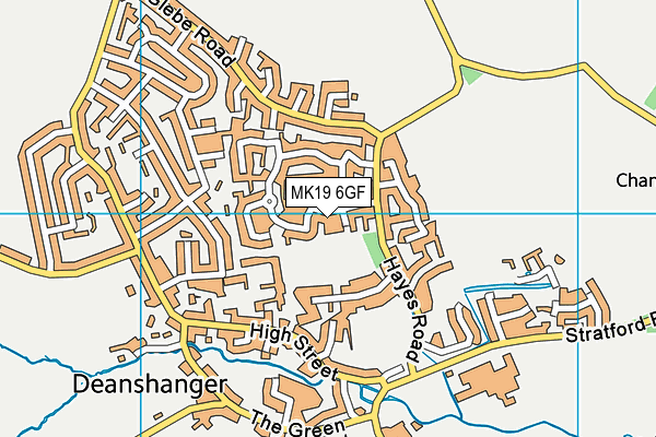 MK19 6GF map - OS VectorMap District (Ordnance Survey) MK19 6GF map - OS VectorMap District (Ordnance Survey)