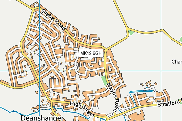 MK19 6GH map - OS VectorMap District (Ordnance Survey) MK19 6GH map - OS VectorMap District (Ordnance Survey)