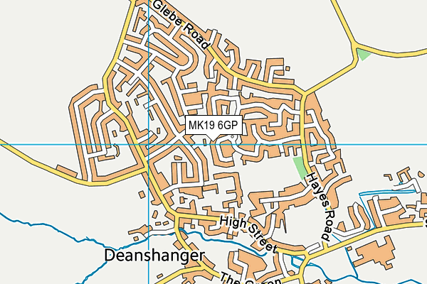 MK19 6GP map - OS VectorMap District (Ordnance Survey) MK19 6GP map - OS VectorMap District (Ordnance Survey)