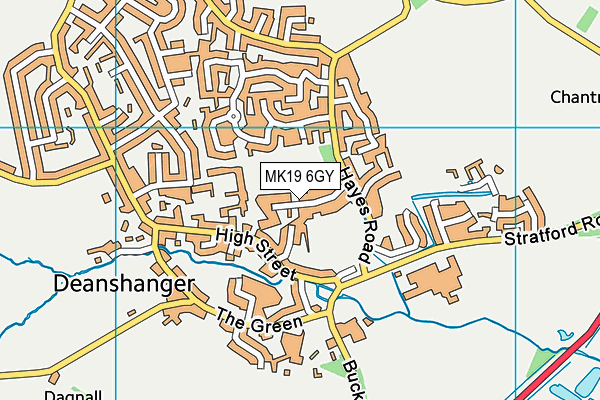 MK19 6GY map - OS VectorMap District (Ordnance Survey) MK19 6GY map - OS VectorMap District (Ordnance Survey)