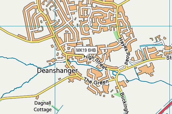 MK19 6HB map - OS VectorMap District (Ordnance Survey) MK19 6HB map - OS VectorMap District (Ordnance Survey)