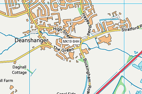 MK19 6HH map - OS VectorMap District (Ordnance Survey) MK19 6HH map - OS VectorMap District (Ordnance Survey)
