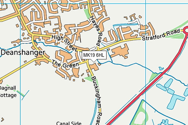 MK19 6HL map - OS VectorMap District (Ordnance Survey) MK19 6HL map - OS VectorMap District (Ordnance Survey)