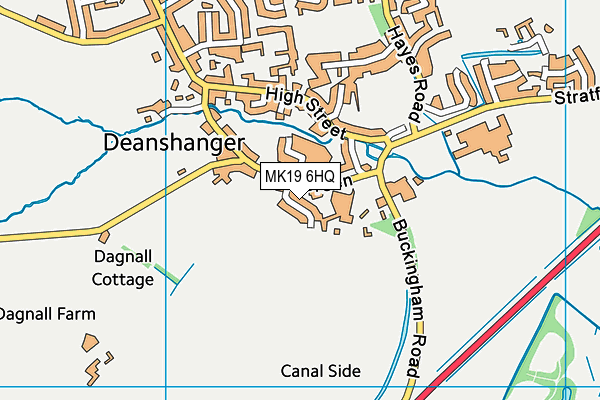 MK19 6HQ map - OS VectorMap District (Ordnance Survey) MK19 6HQ map - OS VectorMap District (Ordnance Survey)