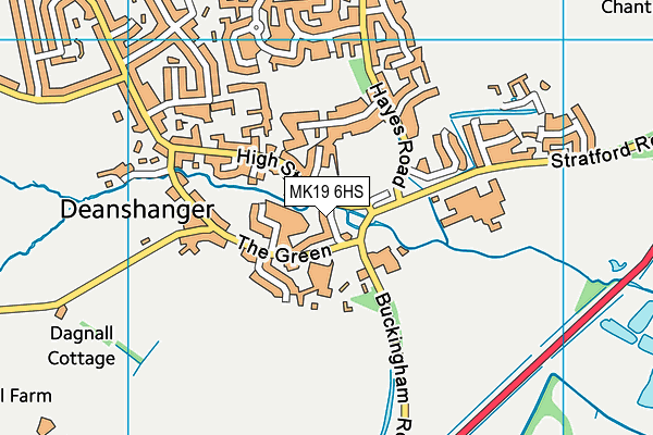 MK19 6HS map - OS VectorMap District (Ordnance Survey) MK19 6HS map - OS VectorMap District (Ordnance Survey)