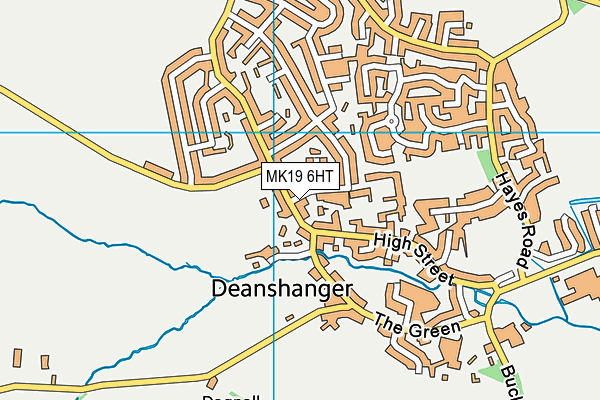 MK19 6HT map - OS VectorMap District (Ordnance Survey) MK19 6HT map - OS VectorMap District (Ordnance Survey)