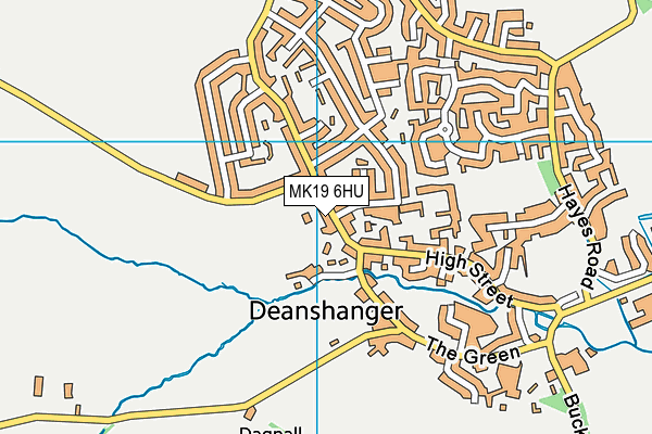 MK19 6HU map - OS VectorMap District (Ordnance Survey) MK19 6HU map - OS VectorMap District (Ordnance Survey)