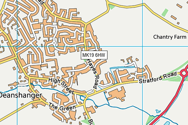 MK19 6HW map - OS VectorMap District (Ordnance Survey) MK19 6HW map - OS VectorMap District (Ordnance Survey)