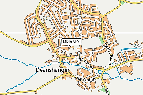 MK19 6HY map - OS VectorMap District (Ordnance Survey) MK19 6HY map - OS VectorMap District (Ordnance Survey)