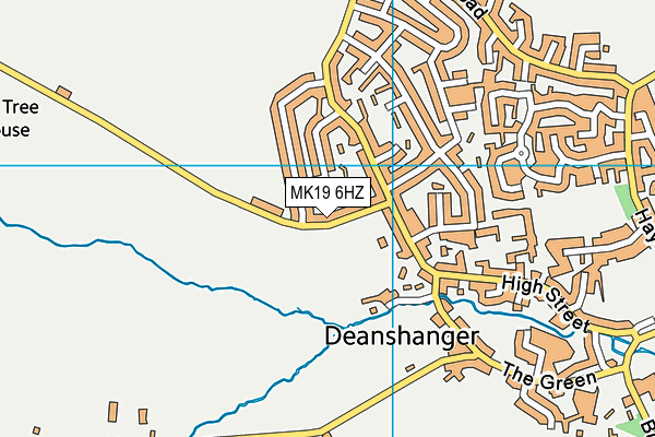 MK19 6HZ map - OS VectorMap District (Ordnance Survey) MK19 6HZ map - OS VectorMap District (Ordnance Survey)