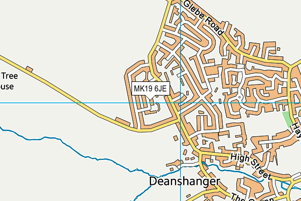 MK19 6JE map - OS VectorMap District (Ordnance Survey) MK19 6JE map - OS VectorMap District (Ordnance Survey)