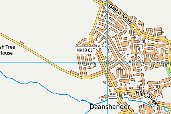 MK19 6JF map - OS VectorMap District (Ordnance Survey) MK19 6JF map - OS VectorMap District (Ordnance Survey)