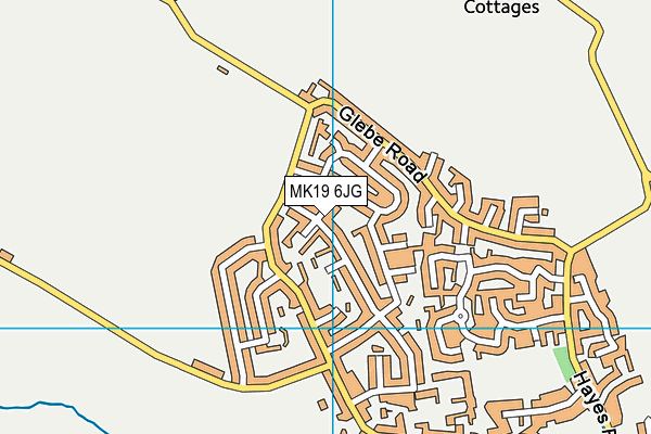 MK19 6JG map - OS VectorMap District (Ordnance Survey) MK19 6JG map - OS VectorMap District (Ordnance Survey)