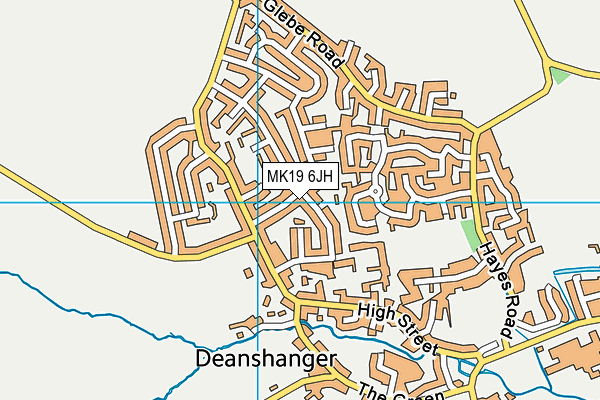 MK19 6JH map - OS VectorMap District (Ordnance Survey) MK19 6JH map - OS VectorMap District (Ordnance Survey)