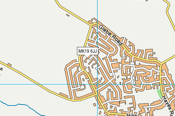 MK19 6JJ map - OS VectorMap District (Ordnance Survey) MK19 6JJ map - OS VectorMap District (Ordnance Survey)