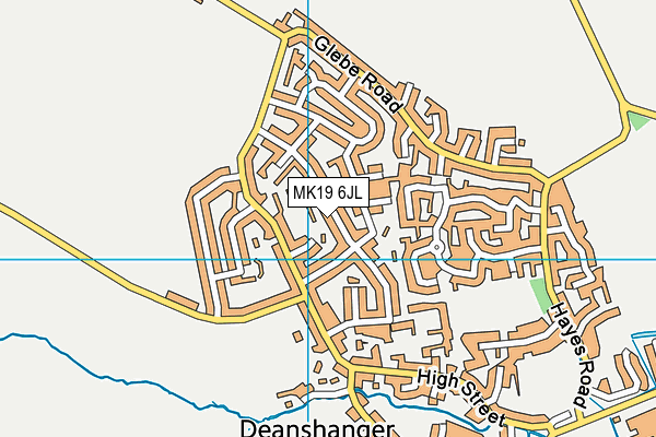 MK19 6JL map - OS VectorMap District (Ordnance Survey) MK19 6JL map - OS VectorMap District (Ordnance Survey)