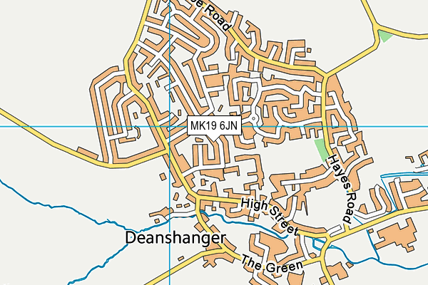 MK19 6JN map - OS VectorMap District (Ordnance Survey) MK19 6JN map - OS VectorMap District (Ordnance Survey)