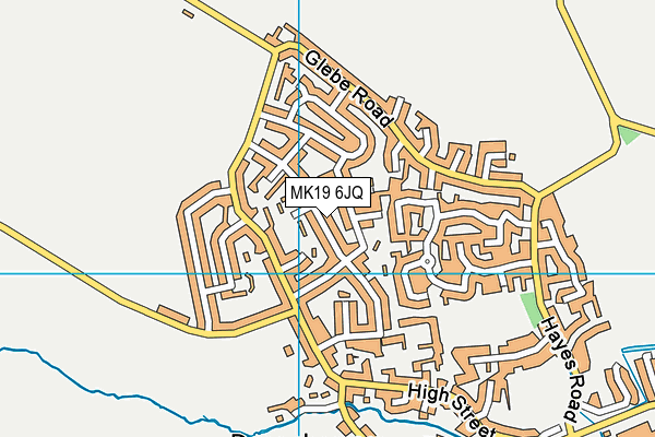 MK19 6JQ map - OS VectorMap District (Ordnance Survey) MK19 6JQ map - OS VectorMap District (Ordnance Survey)