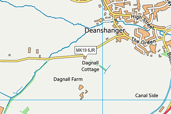 MK19 6JR map - OS VectorMap District (Ordnance Survey)