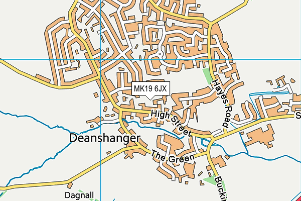 MK19 6JX map - OS VectorMap District (Ordnance Survey) MK19 6JX map - OS VectorMap District (Ordnance Survey)