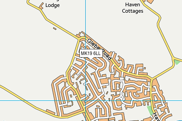MK19 6LL map - OS VectorMap District (Ordnance Survey) MK19 6LL map - OS VectorMap District (Ordnance Survey)