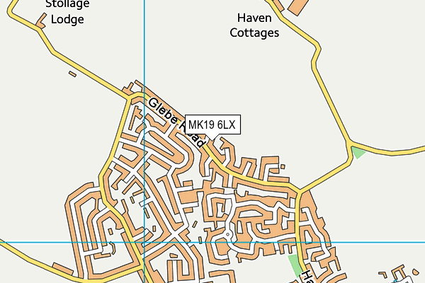 MK19 6LX map - OS VectorMap District (Ordnance Survey) MK19 6LX map - OS VectorMap District (Ordnance Survey)